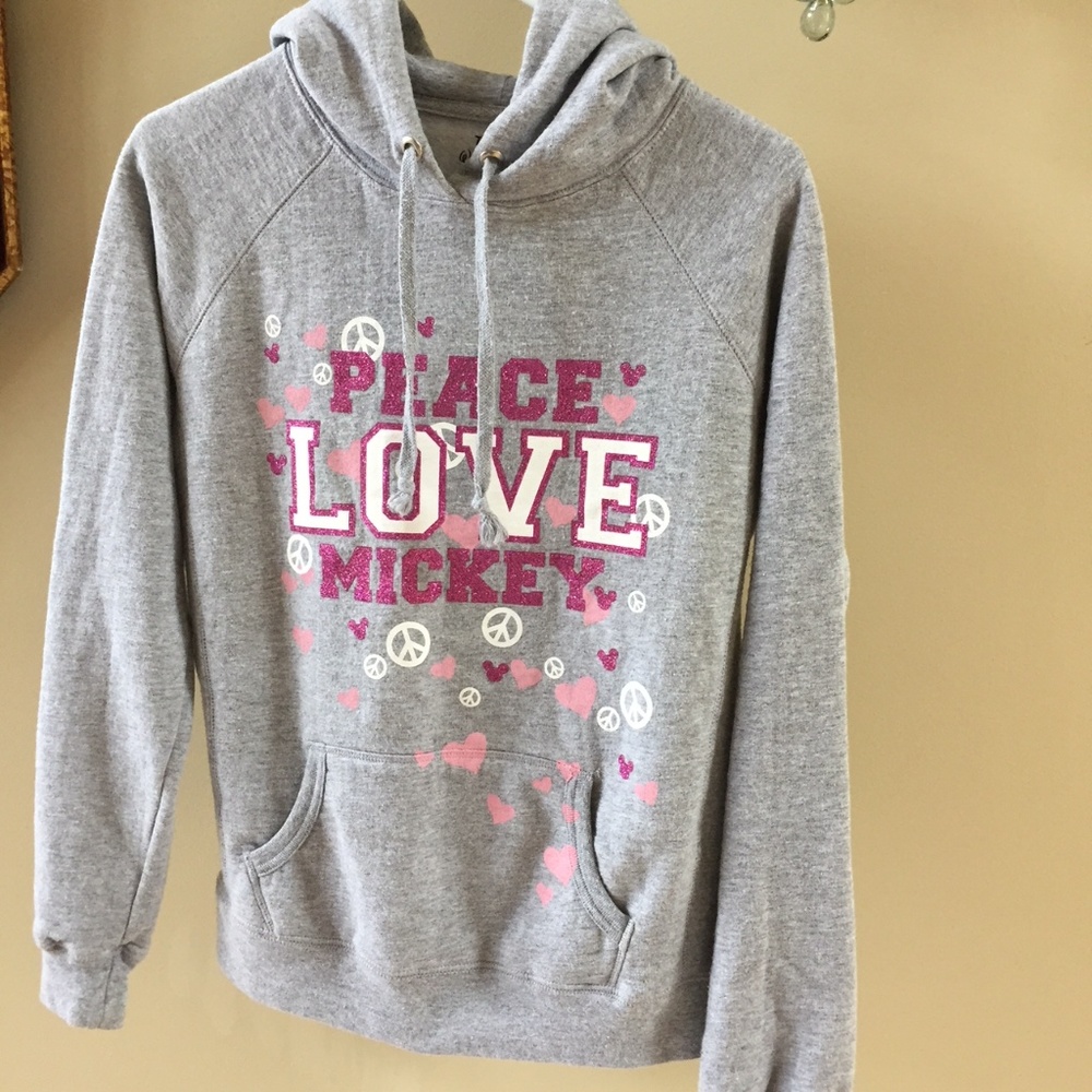 Disney Gray Sweatshirt with Cozy Comfort